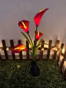 Outdoor Solar Calla Lily Flower Garden Stake Light 8