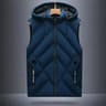 Mens Waterproof Hooded Puffer Vest With Detachable Hood 8