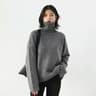 Womens Loose Turtleneck Pullover Knit Sweater 8