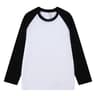Mens Pure Cotton Raglan Spliced LongSleeve TShirt 6