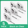 5Pack Clear Thermal Label Tape Refill 8