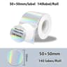 Laser Holographic  Patterned Transparent Thermal Label Rolls 9
