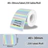 Laser Holographic  Patterned Transparent Thermal Label Rolls 12