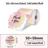 Laser Holographic  Patterned Transparent Thermal Label Rolls 10