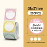 Round Waterproof Direct Thermal Label Paper Rolls 10