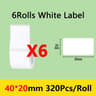 MediumFormat Waterproof Thermal Label Tape Rolls 14