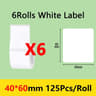 MediumFormat Waterproof Thermal Label Tape Rolls 12