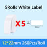 Waterproof White SelfAdhesive Thermal Label Paper Rolls Direct Thermal Tech 17