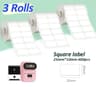 Transparent SelfAdhesive Thermal Label Rolls 3Pack 14