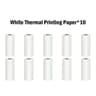57mm White SelfAdhesive Mini Thermal Sticker Rolls 10Pack 7