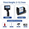 DualSize 127mm  254mm Portable Handheld Inkjet Coding Machine 10