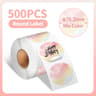 Waterproof Round Thermal Label Sticker Rolls For Desktop Label Printers 17