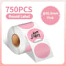 Waterproof Round Thermal Label Sticker Rolls For Desktop Label Printers 15