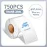 Waterproof Round Thermal Label Sticker Rolls For Desktop Label Printers 18