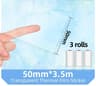 Transparent SelfAdhesive Thermal Paper Rolls 3 Rolls 7