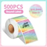 Waterproof Round Thermal Label Sticker Rolls 10