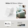 Standard White Round  Color Waterproof Thermal Label Paper Roll Set For B1  B21 Printers 6