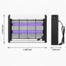 Commercial 2 LED Tube Electric Mosquito Zapper With Tray 11