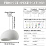 Nordic Japanese Handmade Oval Resin Dome Chandelier 9