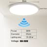 LED Radar Motion Sensor Ceiling Light Intelligent Sensing Panel Lamp For Hallway Aisle  Stairs 7