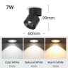 Modern Foldable SurfaceMounted LED Spotlight 7