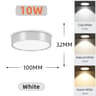 Modern Cylindrical Tricolor SurfaceMounted LED Spotlight 17