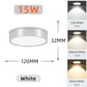 Modern Cylindrical Tricolor SurfaceMounted LED Spotlight 18