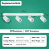 Modern Adjustable Linear Ceiling Spotlight Track Fixture Fixture Only 20