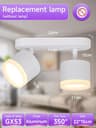 Modern Adjustable Linear Ceiling Spotlight Track Fixture Fixture Only 22