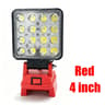 Cordless LED Work Light  Portable Emergency Flood Lamp For 18V Lithium Battery 6