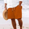 Mens Lightweight Casual Beach Shorts  MultiPocket Comfort For Travel Lounging  Summer Style 9