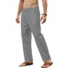 Mens Cotton Linen Drawstring Pants  Breathable LooseFit Trousers For Yoga Lounge  Travel 1