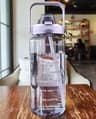 HydraTrack 2L Sports Water Bottle  TimeMarked Straw Bottle For Fitness Gym  Outdoor Hydration 4