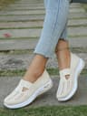 Womens Casual Flat Sneakers Lightweight Everyday Shoes For Summer And Year Round Wear 0
