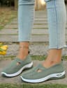 Womens Casual Flat Sneakers Lightweight Everyday Shoes For Summer And Year Round Wear 6