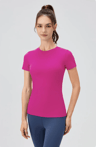 Quick Dry Yoga Workout Shirt  Fitted Sports Tee For Womens Running And Gym Training 0