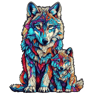 Wooden Animal Jigsaw Puzzle  Unique Dog Puzzle Gift For Adults And Kids 5