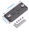 WEYLLAN MK80 MLOK ARCA Rail Adapter  Lightweight Aluminum Bipod Mount 6