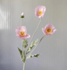 Elegant 4Head Faux Poppy Bouquet  Realistic Silk Artificial Flowers For Home  Event Decor 8