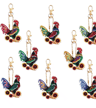 DIY Diamond Art Keychain Set 8 Piece Butterfly And Bird Kit For Adults And Craft Lovers 3