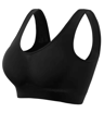 ElevateFit Seamless Push Up Sports Bra Breathable Wire Free Crop Top S To 5XL 2