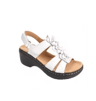 Retro Flower Wedge Platform Orthopedic Sandals Comfortable Peep Toe Shoes 2