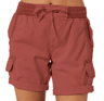 BreezeFit Womens Cotton Linen Cargo Shorts With Elastic Waist 1