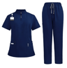 Professional Women Scrub Set Medical Uniform With Pants And Top 7