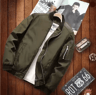 Mens Bomber Jacket Lightweight Casual Windbreaker With Zip Up Pockets 0