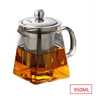 Heat Resistant Glass Teapot With Stainless Steel Infuser Clear Kettle For Loose Leaf Tea And Coffee 6