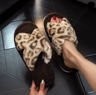 CozyCross Womens Fuzzy Slippers Soft Fur Indoor Open Toe Slides 8