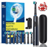 Rechargeable Rotary Electric Toothbrush For Adults With 8 Soft Brush Heads 0