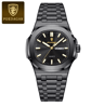 POEDAGAR Luxury Square Military Mens Watch Stainless Steel Waterproof Design 11