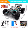 1 To 16 Scale 4WD RC Car With LED Lights High Speed 70KMH Drift Monster Truck 4